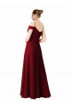Achat Bordeaux Trapèze Mousseline Longue Robes demoiselle d'honneur