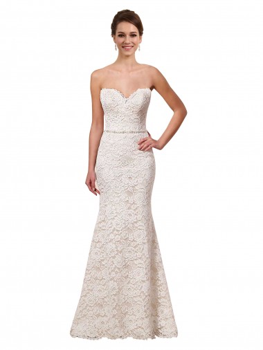 Achat Ivoire Fourreau Dentelle Robes de mariée