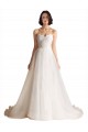 Achat Ivoire Trapèze Balayage train Tulle Robes de mariée