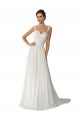Achat Ivoire Trapèze Mousseline Dentelle Robes de mariée