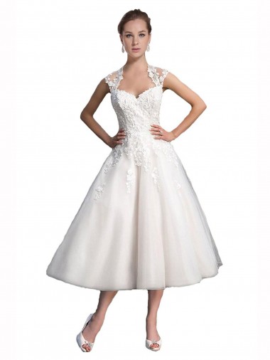 Achat Ivoire Trapèze Tulle Dentelle Plage Robes de mariée