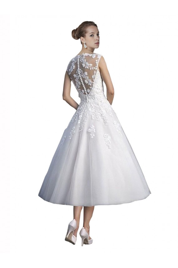 Achat Ivoire Trapèze Tulle Dentelle Plage Robes de mariée