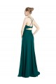 Achat Vert Chasseur Trapèze Col V Mousseline Longue Robes demoiselle d'honneur